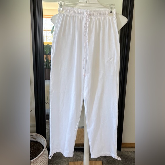 ISHA Other - ISHA Organic Cotton White Lounge Sleep Pants